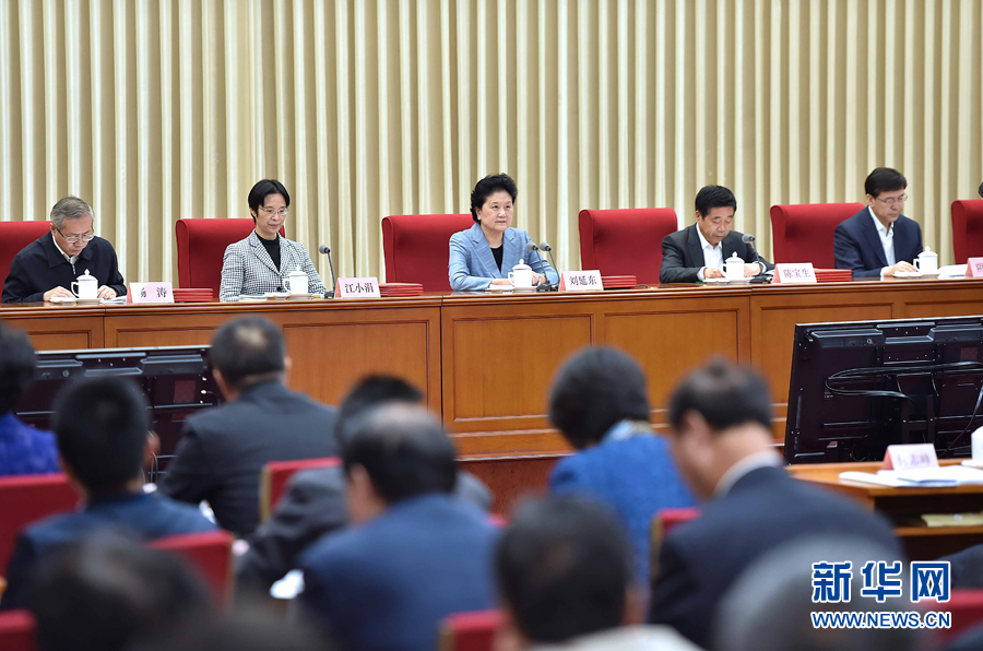 10月20日，中共中央政治局委員、國務(wù)院副總理、國務(wù)院督導(dǎo)委員會主任劉延?xùn)|在北京出席深化教育督導(dǎo)改革暨第十屆國家督學(xué)聘任工作會議并講話。新華社記者 李濤 攝