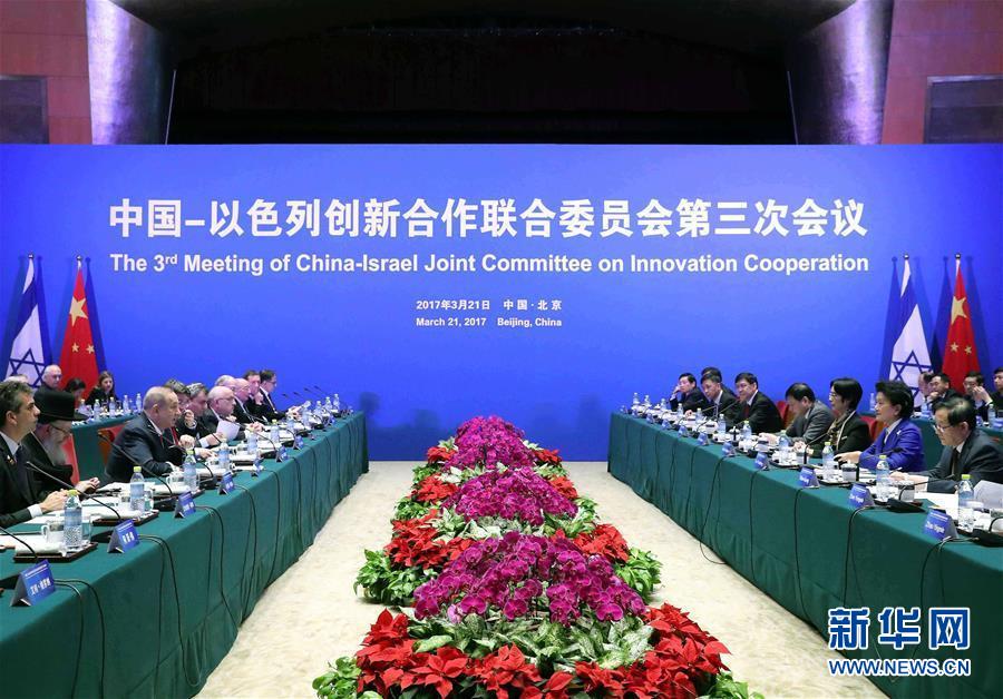 （XHDW）劉延東主持中以創(chuàng)新合作聯合委員會第三次會議