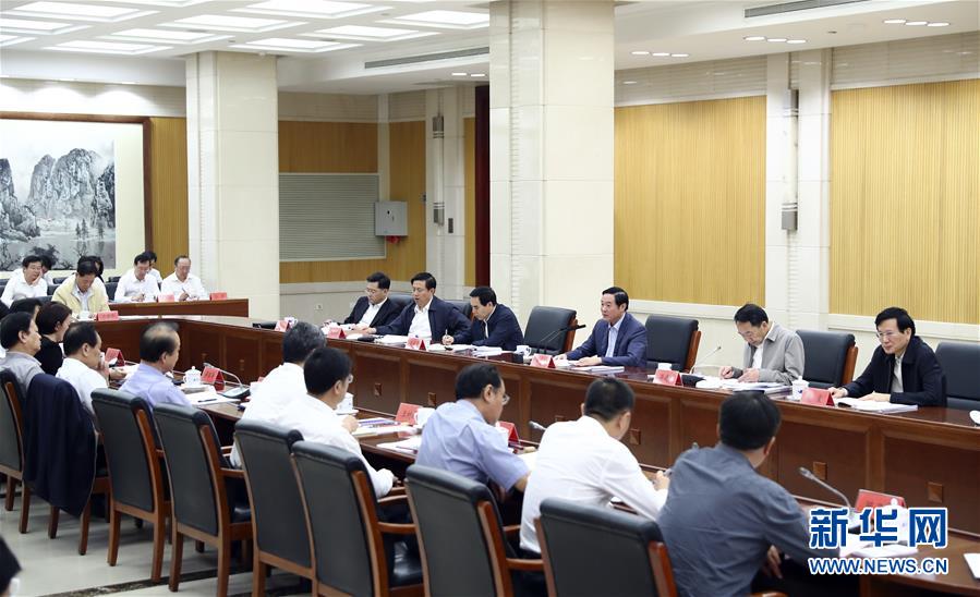 9月21日，中宣部在北京召開中央媒體駐外機(jī)構(gòu)外宣工作座談會。中共中央政治局委員、中央書記處書記、中宣部部長劉奇葆出席座談會并講話。新華社記者 謝環(huán)馳 攝 