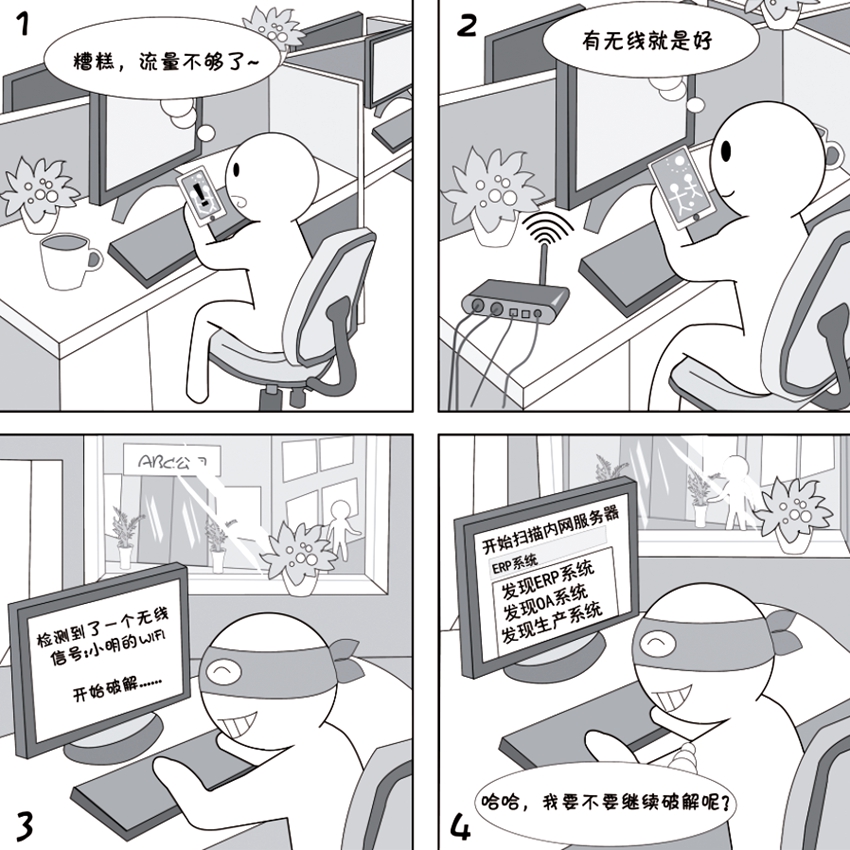 2018國家網(wǎng)絡(luò)安全宣傳周系列動漫①丨還在“蹭”免費(fèi)WiFi？這些安全風(fēng)險(xiǎn)告訴你真能嚇一跳