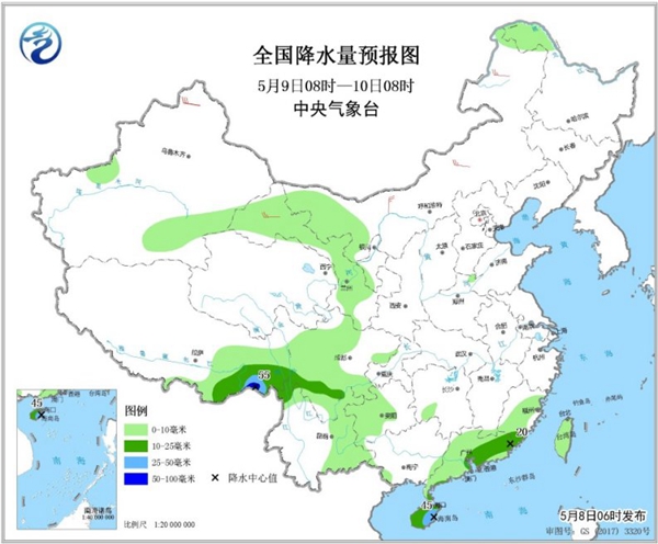 冷空氣要撤啦！今日全國降水整體弱 華南仍有強對流