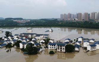 重慶長江、嘉陵江、涪江洪水過境