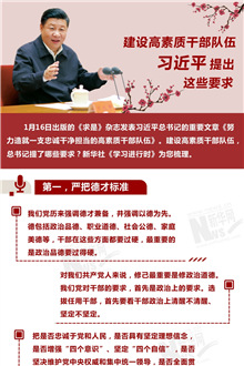 建設(shè)高素質(zhì)干部隊伍，習(xí)近平提出這些要求