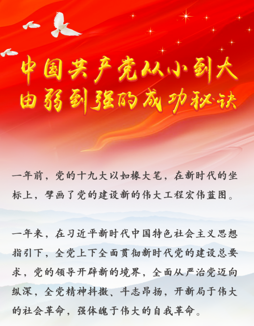 中國(guó)共產(chǎn)黨從小到大、由弱到強(qiáng)的成功秘訣