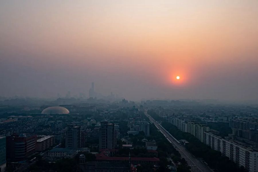 這就是今天早上的北京！