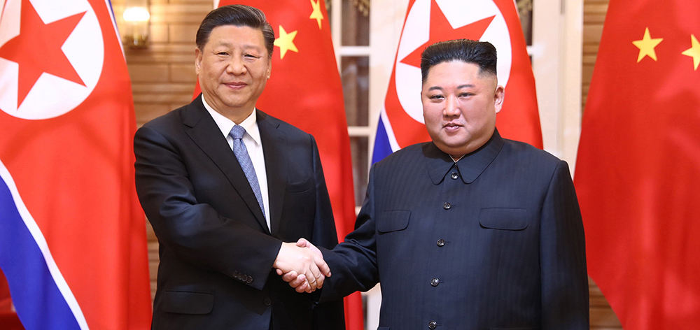 習(xí)近平同朝鮮勞動黨委員長、國務(wù)委員會委員長金正恩舉行會談