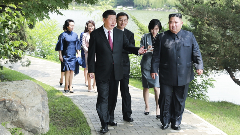 習(xí)近平會見朝鮮勞動黨委員長、國務(wù)委員會委員長金正恩