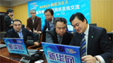 新華社副總編輯彭樹(shù)杰、新華網(wǎng)總裁田舒斌指揮報(bào)道